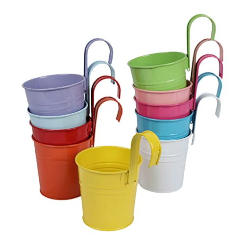JUNNASALIKER 10 Prozent Hängende Eisenblüten Topf Runden Mund Pflanzenorganisation Topf Für Obst Pflanze Gartendekoration von JUNNASALIKER