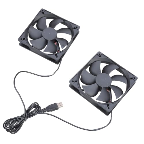 JUNNASALIKER 12 cm USB Betrieben Doppelkühllüfter 5 V Für Elektronik Und Haustierhäuser Mit Öllager 1400 U/Min JUNNASALIKER 12 cm USB Betrieben Doppelkühllüfter 5 V Für Elektronik Und Haustierhäuser Mit Öllager 1400 U/Min von JUNNASALIKER