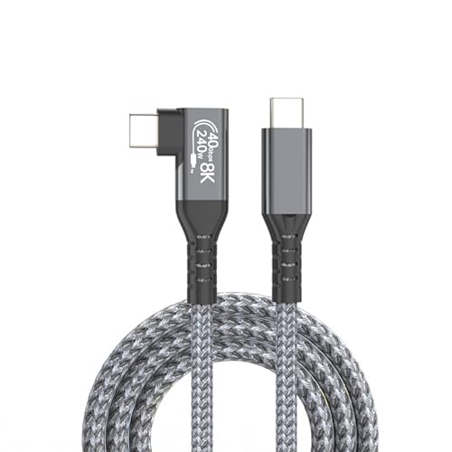 JUNNASALIKER 30 Cm-2m 40gbit / S Datenübertragungsdraht USB C Gerade Zur Ellbogenerweiterung Leitung 8K Video Und 240W Schnelles Ladekabel JUNNASALIKER 30 Cm-2m 40gbit / S Datenübertragungsdraht USB C Gerade Zur Ellbogenerweiterung Leitung 8K Video Und 240W Schnelles Ladekabel von JUNNASALIKER