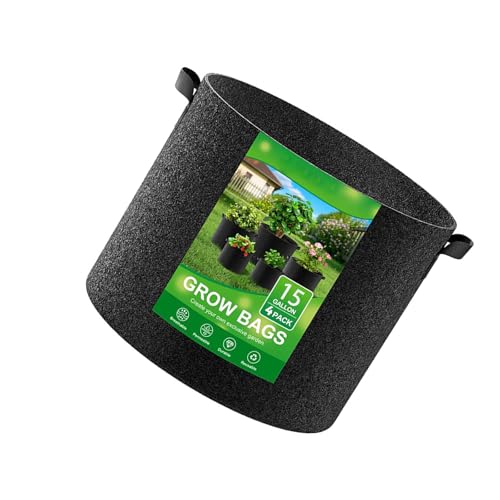 JUNNASALIKER 4pcs Heavy Duty Wiederverwendbares Nicht Gewohnter Gartenbeutel Pflanzbehälter Für Innenräume Freien Freien Pflanzenbalkon Garten Genutzt JUNNASALIKER 4pcs Heavy Duty Wiederverwendbares Nicht Gewohnter Gartenbeutel Pflanzbehälter Für Innenräume Freien Freien Pflanzenbalkon Garten Genutzt von JUNNASALIKER