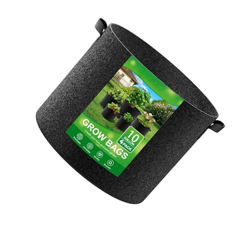 JUNNASALIKER 4pcs Heavy Duty Wiederverwendbares Nicht Gewohnter Gartenbeutel Pflanzbehälter Für Innenräume Freien Freien Pflanzenbalkon Garten Genutzt JUNNASALIKER 4pcs Heavy Duty Wiederverwendbares Nicht Gewohnter Gartenbeutel Pflanzbehälter Für Innenräume Freien Freien Pflanzenbalkon Garten Genutzt von JUNNASALIKER