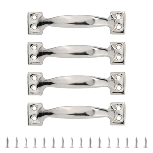 JUNNASALIKER 4pcs Scheunentür Zieht Metallgriffe Für Schränke Schubladen Und Holztore Eisenmöbelknopf Praktische Heimtware von JUNNASALIKER