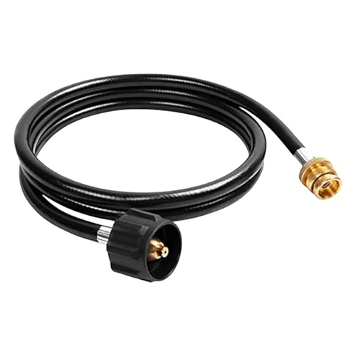 JUNNASALIKER 6 Fuß Propanschlauchadapter Für Eine Effiziente Umwandlung Von 1 Pfund In 20 Pfund Tanks Perfekt Für Camping Grillanforderungen von JUNNASALIKER