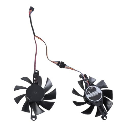 JUNNASALIKER 80mm 4Pin Grafikkartenlüftergrafikkartenkarten Grafikkartenkartenhöheer Einfacher Installationsersatz Für RX580 2048 von JUNNASALIKER