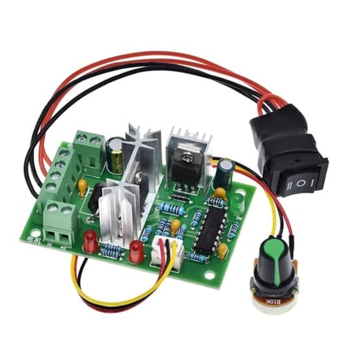 JUNNASALIKER DC10V-30V Motor Controller 10V 12 V 24 V 30V 120W Variable Drehzahlunterstützung Vorwärts Rückwärts. von JUNNASALIKER