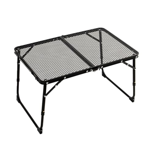 JUNNASALIKER Faltbare Camping Tische Aluminiumrahmen Leichter Falttisch Kompakter Picknick Schreibtisch Zum Angeln Picknick Grill Grill BBQ Langlebig von JUNNASALIKER