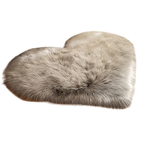 JUNNASALIKER Fuzzy Teppiche Liebe Herzform Fluffys Bodenmatten Mädchen Weiche Plüsch von JUNNASALIKER