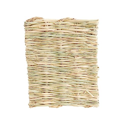 JUNNASALIKER Kaninchengrasmatte Natürliches Stroh Gewebtes Bett Kleines Schlafend Kautschubenspielzeug Für Käfig Für Meerschweinchen JUNNASALIKER Kaninchengrasmatte Natürliches Stroh Gewebtes Bett Kleines Schlafend Kautschubenspielzeug Für Käfig Für Meerschweinchen von JUNNASALIKER