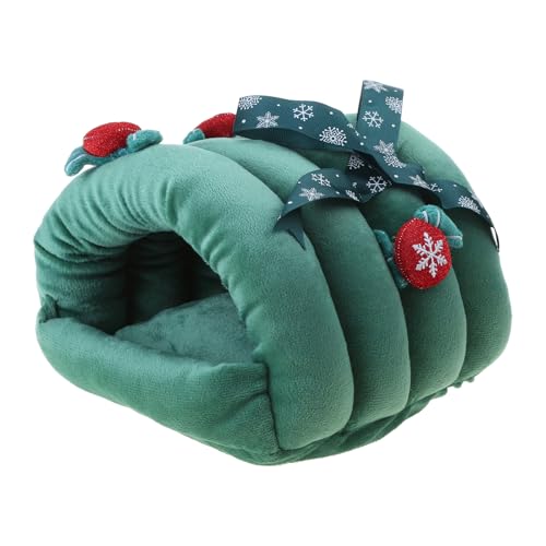 JUNNASALIKER Kleines Warmes Bett Weihnachtsdesign Plüsch House Spielplatz Käfig Nest Für Zucker Segelflugzeug Hamster Frettchen Leicht Zu Reinigen JUNNASALIKER Kleines Warmes Bett Weihnachtsdesign Plüsch House Spielplatz Käfig Nest Für Zucker Segelflugzeug Hamster Frettchen Leicht Zu Reinigen von JUNNASALIKER
