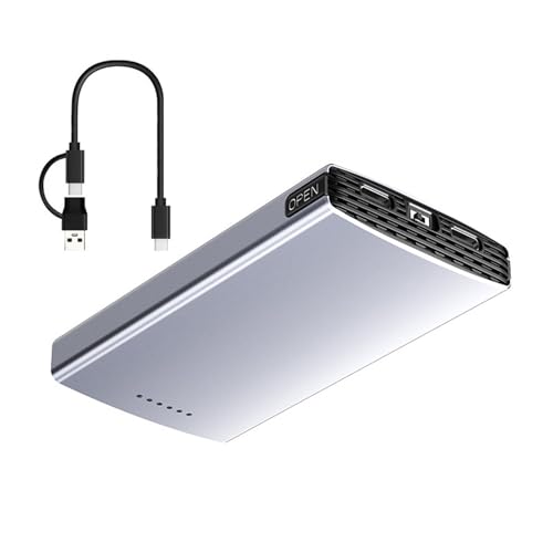 JUNNASALIKER NVME Solid Disk Adapter Case Gehäuseunterstützung 2 Scheiben 20 Gbit/S Schneller Geschwindigkeits Festplatten Fallbox von JUNNASALIKER