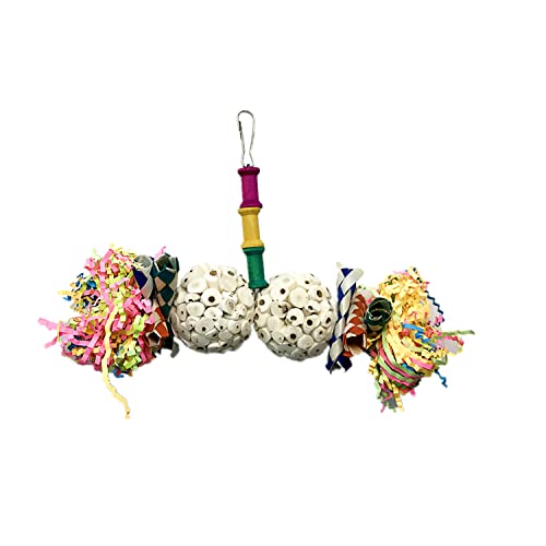 JUNNASALIKER Papageienkauen Spielzeug Sola Futterbällchen Farbenfrohe Zerkleinerte Papier Weiche Zerkleinerte Sola Pflanzenball Vogelspielzeug Für Conure Peony JUNNASALIKER Papageienkauen Spielzeug Sola Futterbällchen Farbenfrohe Zerkleinerte Papier Weiche Zerkleinerte Sola Pflanzenball Vogelspielzeug Für Conure Peony von JUNNASALIKER