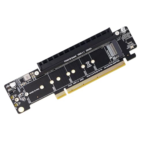 JUNNASALIKER Schnelle Geschwindigkeit PCIE4.0 Lane Splitters Expansion Card 8+4+4 Für Berechnungsanforderungen von JUNNASALIKER