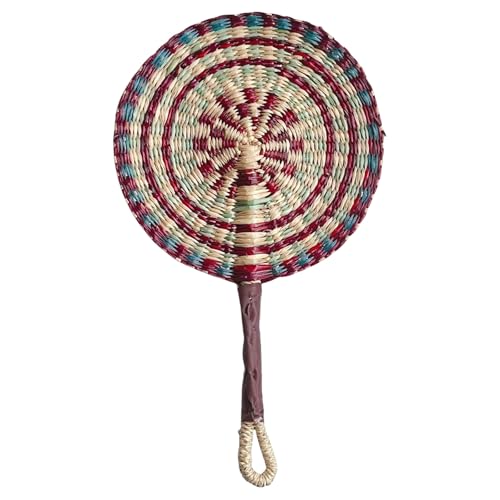 JUNNASALIKER Seetangwebfan Nordic Hand Wobend Afrikaner Fan Tragbarer Handheld Strohfan Für Party Wanddekoration von JUNNASALIKER