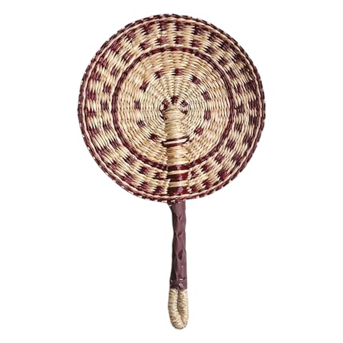 JUNNASALIKER Seetangwebfan Nordic Hand Wobend Afrikaner Fan Tragbarer Handheld Strohfan Für Party Wanddekoration von JUNNASALIKER