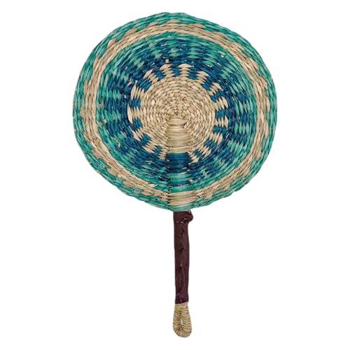 JUNNASALIKER Seetangwebfan Nordic Hand Wobend Afrikaner Fan Tragbarer Handheld Strohfan Für Party Wanddekoration von JUNNASALIKER