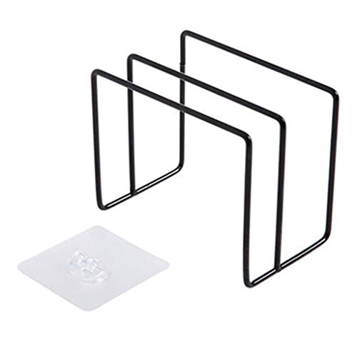 JUNNASALIKER Stanzfreie Wandmontage Pot Deckelhalter Langable Eisen Schneidebrett Rack Küchenorganisator Hanging Board Haushalt von JUNNASALIKER
