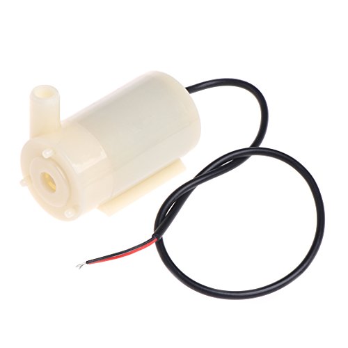 JUNNASALIKER Tauchpumpe Kleine Brunnenpumpe (100 L/h) Für Wasser Mit Aquarien Fischtanks Hydroponik DC3V-5V von JUNNASALIKER
