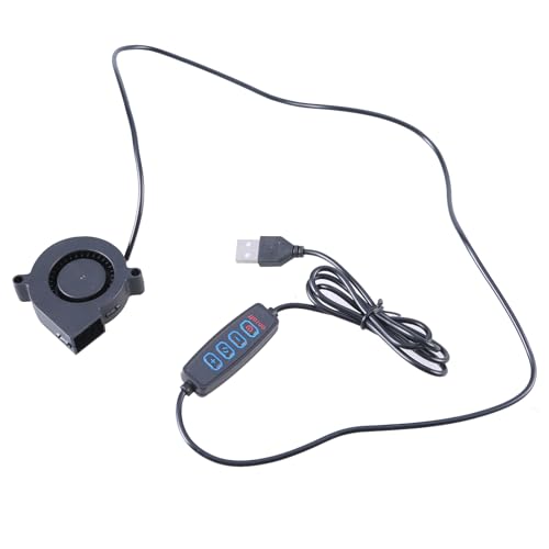 JUNNASALIKER USB 5V Powered Computer Cooling Blower Blower Lüfter 50x50x15mm Einstellbare Geschwindigkeit 3500 U/Min Mit Switches Cooling Lüfter Für PC 3D Drucker von JUNNASALIKER