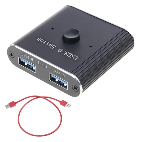 JUNNASALIKER USB3.0 Switcher Schalterteilung Von USB Geräten Zwischen 2 Computern Für Home Office Und Schulnutzung von JUNNASALIKER