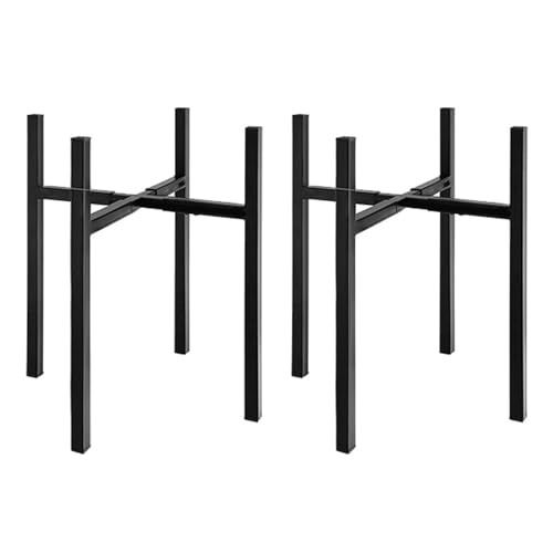 JUNNASALIKER Verstellbare Blumentopf-Halter, Blumenständer, erweiterbarer Blumentopfhalter für drinnen und draußen, 2 Stück von JUNNASALIKER