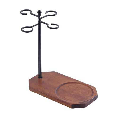 JUNNASALIKER Weinglasregal Mit Decanter Tably Inverted Typ Wine Glass Organisatoren Zeigen Rack Für Partys Und Tägliche Verwendung von JUNNASALIKER