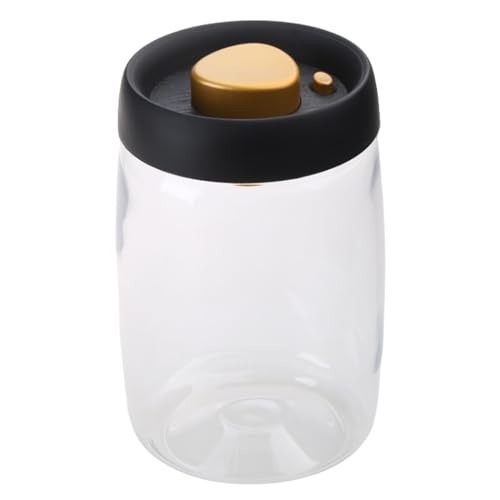 Kaffeebohnen Vakuum Versiegelter Haushalt Glas Lebensmittellager Feuchtigkeitsdichtes Luftextraktion Transparent Lagertank von JUNNASALIKER