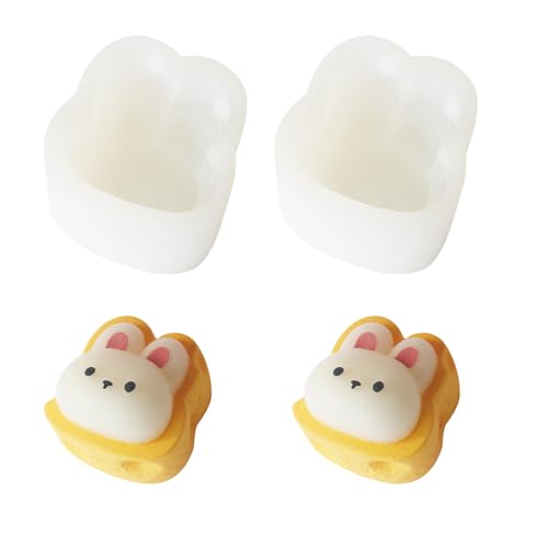 Kaninchen Silikonformen Schokoladenform Kuchen Dekoration Werkzeug Epoxidharzformen Crafting Formen Silikon Textur Für Kuchen von JUNNASALIKER