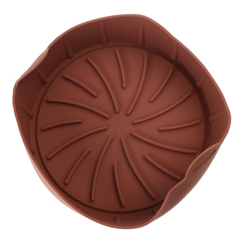 Luftbraten Silikon Topf Luft Frittierofen Backschale Für Pizza Fried Chicken Air Accessoires Runde Pfanne Wiederverwendbare Matte von JUNNASALIKER