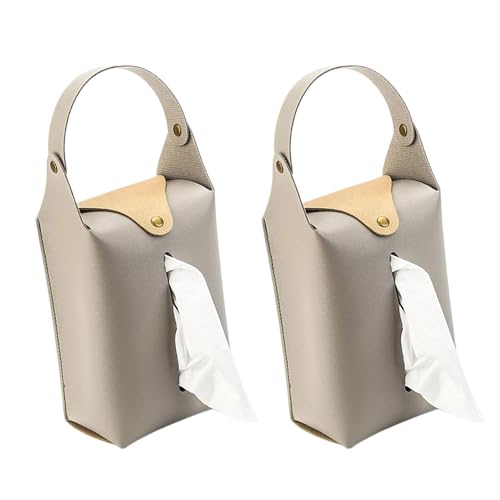 Packung Mit 2 PU Leder Tissue Papierhandtuch Nach Hause Und Auto Verwenden Stilvolle Küchenserviettenspender von JUNNASALIKER