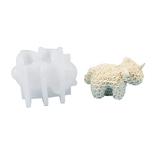 Rosen Kaninchen Einhornbär Silikonform Epoxidharzform Tisch Ornament Form Kerzenpflaster Machen Sie Werkzeug Einfach Zu Reinigen von JUNNASALIKER