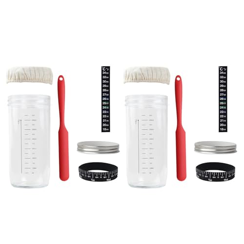Sauerteig Starter Glas Glas Set Mit Brot Back Liefert Wege Mund Starter Teigtöpfe Für Brotherstellung von JUNNASALIKER