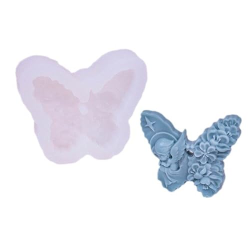 Schmetterling Kerze Silikonform Schmetterlingsblüten Blumen Formen Gussform Formen Handgefertigt Backformen Eigenheimdekorationen von JUNNASALIKER