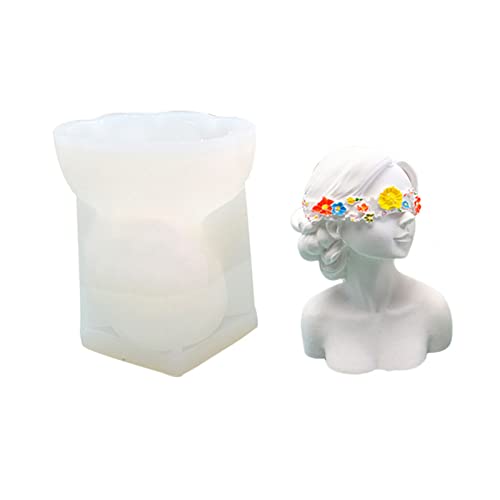 Seifenformen Kerzenform Silikonhandwerksform Mädchenform Tonform Silikon Perfektes Geschenk Für Handherstellungsliebhaber von JUNNASALIKER