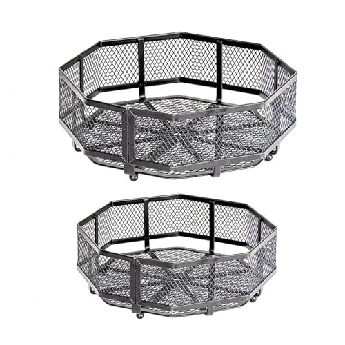 Set Von 2 Tabletop Obst Aufbewahrungskörbe Snacks Gemüsehalter Für Haus Und Büroorganisation Küchenartikel Set Von 2 Tabletop Obst Aufbewahrungskörbe Snacks Gemüsehalter Für Haus Und Büroorganisation Küchenartikel von JUNNASALIKER