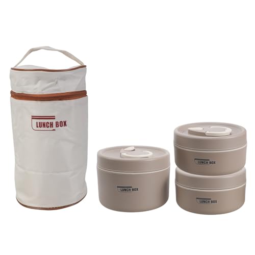 Stapelbare Lunchbox Praxis Erwachsene Lunchbox Set Mit Thermischer Isolierung Edelstahl Und Leckdosenkoffer von JUNNASALIKER