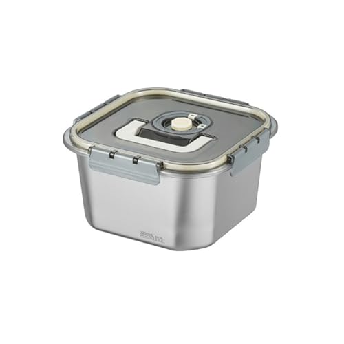 Tragbarer Lebensmittelbehälter Praktischer Edelstahl Mittagessen Behälter Einfach Zu Bedienende Und Saubere Aufbewahrungsbox von JUNNASALIKER
