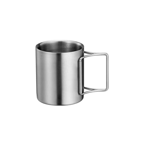 Trinkbecher Reisebecher Outdoor Kaffeetassen 304 Stall Stahlmaterial Tassen Perfektes Geschenk Für Kaffee Enthusiasten von JUNNASALIKER