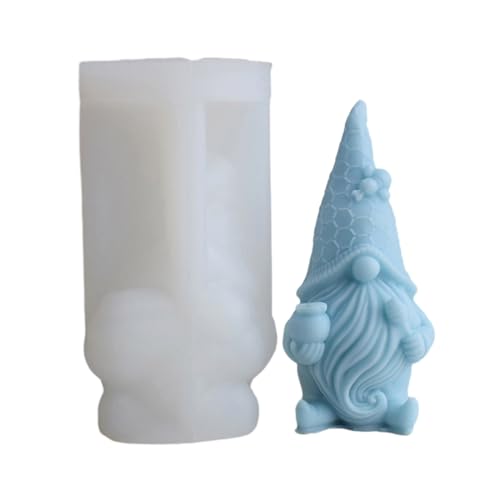 Weihnachtszwerg Epoxidharzform Nicht Stick Duft Kerze Silikonform Tisch Ornament Werkzeug Langlebig von JUNNASALIKER