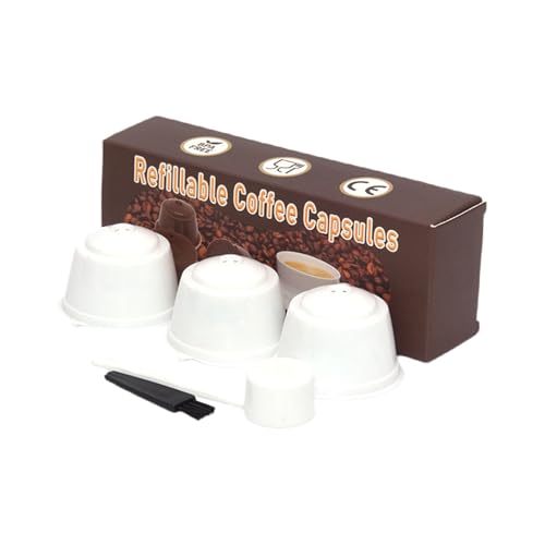 Wiederverwendbare Kaffeefilterbecher Mit Pinsel Und Löffel Für Zuhause Oder Büro Zum Brauen Von Kaffee Verschiedene Farbpackungen Von 3 von JUNNASALIKER