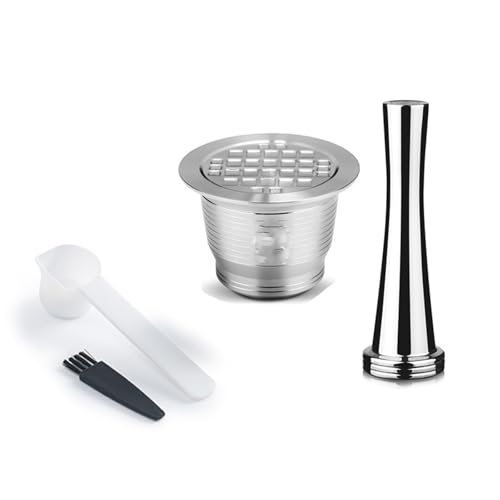 Wiederverwendbare Kaffeeschoten Mit Löffelbürste Edelstahl Kaffeemaschine Brauereispottes Praktisches Espresso Maker Accessoires Wiederverwendbare Kaffeeschoten Mit Löffelbürste Edelstahl Kaffeemaschine Brauereispottes Praktisches Espresso Maker Accessoires von JUNNASALIKER