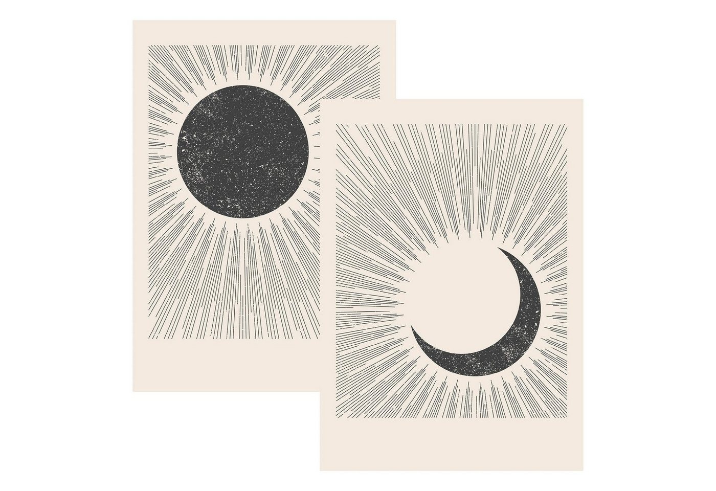 JUNOMI Poster Sonne & Mond von JUNOMI