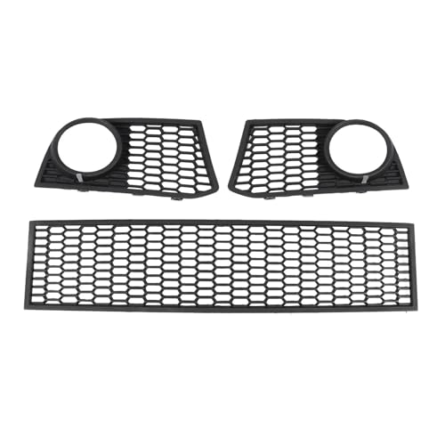 JUNOOS Frontstoßstangen-Grill Mittlerer Unterer Kühlergrill Nebelscheinwerferblende Für 5er F10 2011–2013 51117906198 51117906197 von JUNOOS