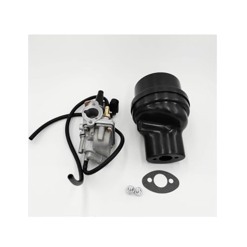 JUNOOS Motorenteile Vergaser Mit Luftfilterkasten Für Suzuki LT50 LT 50 JR50 LT-A50 Für Quadrunner 1984 1985 1986 1987 Vergaser Luftfilter Kit von JUNOOS