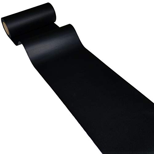 JUNOPAX 50m x 0,20m Papiertischband schwarz von JUNOPAX