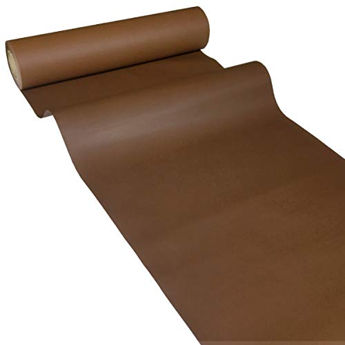 JUNOPAX 29201251 Papiertischläufer 50m x 0,40m Schoko-braun nass- und wischfest von JUNOPAX