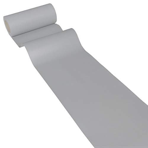 JUNOPAX 50m x 0,20m Papier Tischband Stahl-grau von JUNOPAX