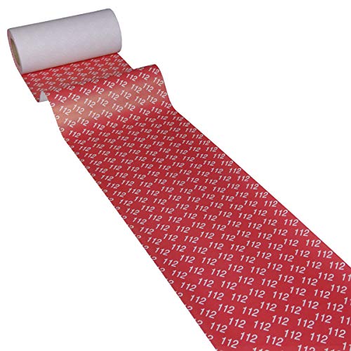 JUNOPAX Papier-Tischläufer 50m x 0,20m Feuerwehr, nass- und wischfest von JUNOPAX