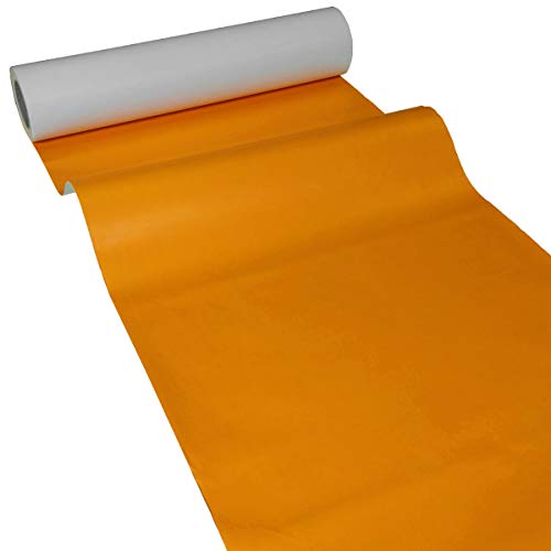 JUNOPAX Papiertischläufer 50m x 0,40m orange, nass- und wischfest von JUNOPAX