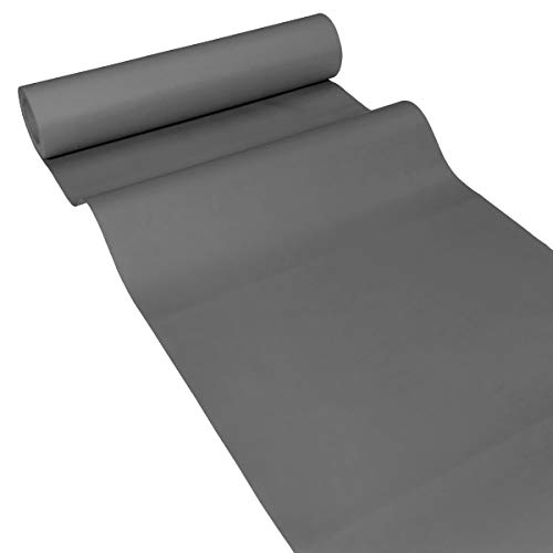 JUNOPAX 50m x 0,40m Papier Tischläufer Titanium von JUNOPAX