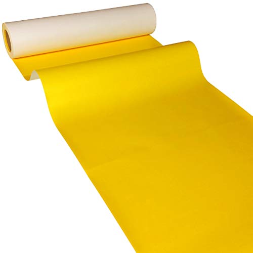 JUNOPAX Papier Tischläufer 50m x 0,40m Sonnen-gelb von JUNOPAX
